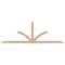 Ekena Millwork Richland Smooth Timber Gable Bracket, Douglas Fir, 96"W x 32"H x 1 1/2"D x 3 1/2"F, 8/12 Pitch GBW096X32X0204RIC00SDF - alternate 1